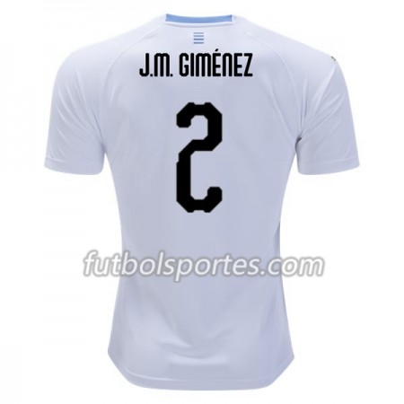 Camisetas Uruguay J.M. Gimenez 2 Segunda Equipacion Mundial 2018